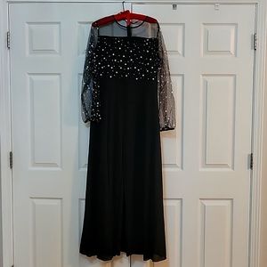 Long sleeve Pants twofer dress